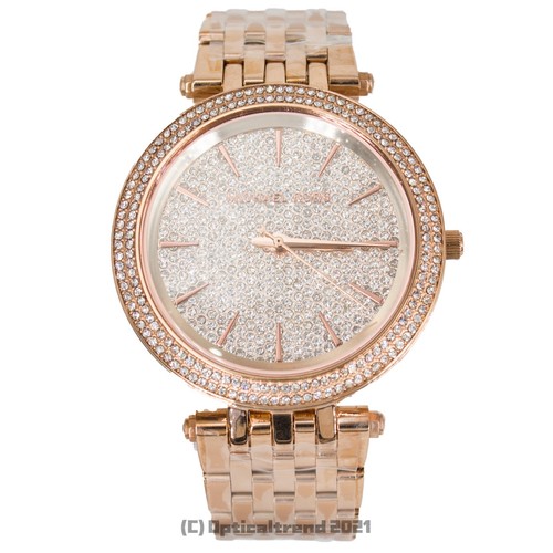 New Michael Kors Darci RoseGold Pave 