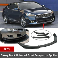 Add-on Universal Fit For 2017-2019 Kia Cadenza Front Bumper Lip Spoiler Splitter