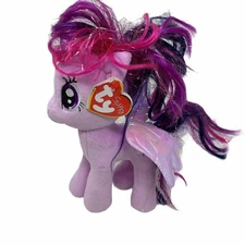 TY My Little Pony Sparkle Twilight Sparkle 7" Stuffed Animal Plush Tinsel Hair 