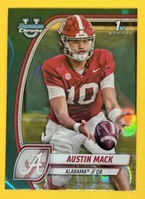 2024 Bowman University Chrome AUSTIN MACK 1st Teal Lava Alabama Crimson Tide