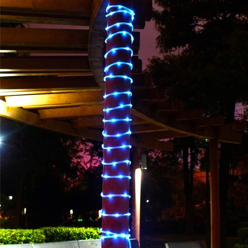 12M 100 LED Solar Rope Tube Lights Waterproof String Light Outdoor Garden Lamp - Picture 8 of 27