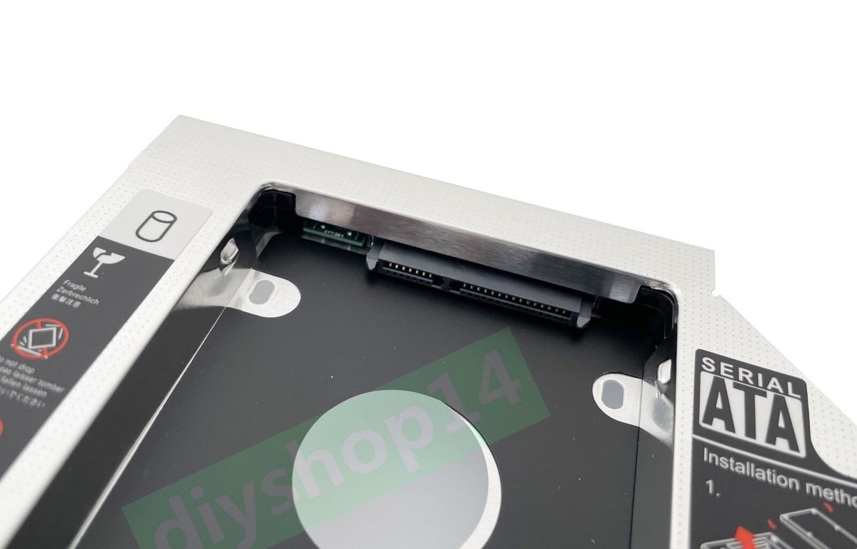 2nd Hard Drive HDD SSD Caddy Adapter for ASUS G75V VX G75VW G750JX