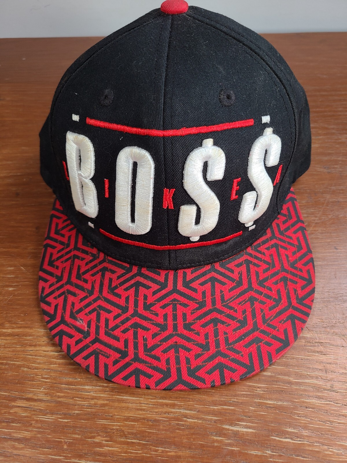 Like A BOSS Ball Cap SNAPBACK Flat Bill Raised 3D Logo Carbon Elements Hat