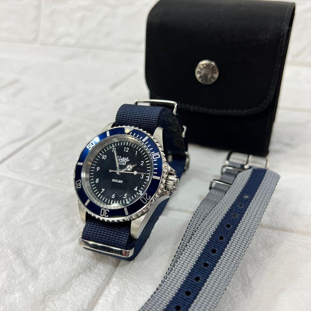 Rare Ursus BAPE Bapex Nylon Watch, box and replacement strap Rare Ursus BAPE Bapex Nylon Watch, box and replacement strap