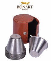 Bonart Big Cup Set (10pcs) Brown Leather Case Numbered Bonart Big Cup Set (10pcs) Brown Leather Case Numbered
