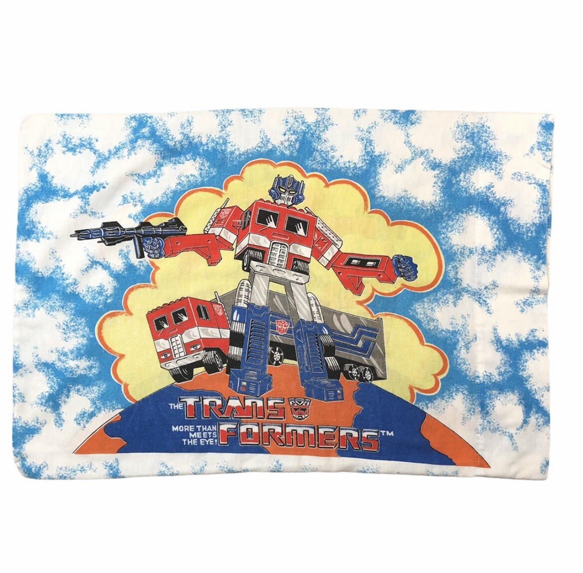 Vintage Transformers Optimus Prime Pillow Case 1984 Hasbro