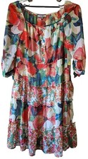 Figueroa Flower Women's Red Floral Dress Size 3X New