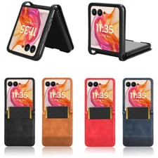 Caseswill For Motorola Razr+ Plus (2024) (2023) Leather Card Holder Wallet Case