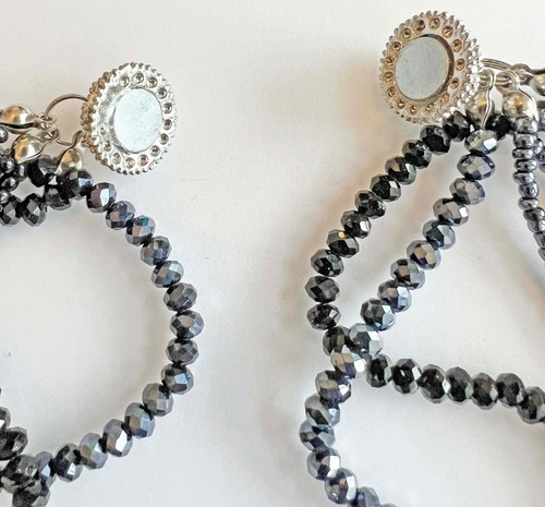 Park Lane Jet Black Glass Rhinestone 3 Way Necklace Magnetic Clasp - Picture 7 of 8