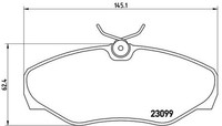 2X Brembo Bremsbelagsatz, Scheibenbremse P 56 061 Passend FüR Nissan Opel