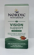 Nordic Naturals Omegas for Vision - Zeaxanthin & FloraGLO Lutein, Lemon, 60 Ct