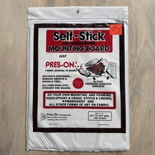 Self-Stick Art Needlework Mounting Board Pres-On 8x10 Brand New