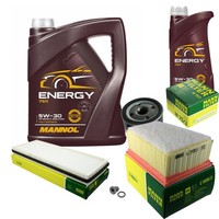 Mann Inspektionspaket 6L Mannol Energy 5W-30 FüR Renault Espace IV 2.0