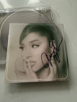 Ariana Grande Positions Signed CD RARE FULL NAME signature