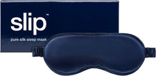 Pure Silk Sleep Mask - Navy  100 Mulberry Silk, Ultra Soft  Comfortable, Bloc