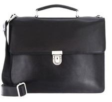 LEONHARD HEYDEN Cambridge Aktenmappe 1 Fach 5250 Aktentasche Tasche Schwarz Neu