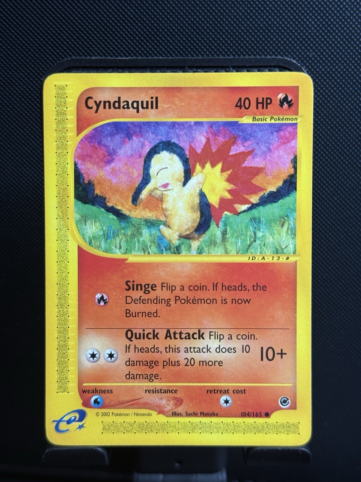 Pokemon Card - Cyndaquil Expedition 104/165 Non-Holo (NM) (excellent)