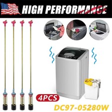 4 Pack DC97-05280W 16350U Washer Suspension Rod / Damper Kit Replace For Samsung