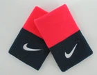 Nike Tennis Premier 50/50 Doublewide Wristbands Hyper Punch/Magnet Grey/White