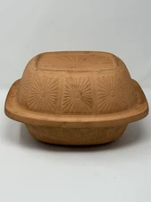 ROSHCO TAIWAN Clay Pot Terra Cotta Roaster XL Braten Top Dutch Oven 15x12”