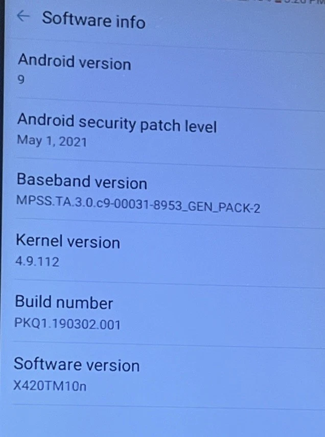 LG K40, LM-X420, 32 GB, Gris, (T-Mobile), Android, Probado, Restablecer, Ver información y foto Foto 3 de 4