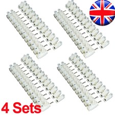 4PCS 6A 12 Way Block Plug In Terminal Strips Connector Blocks Male & Female 6amp
