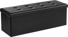 Cassapanca Contenitore , Pouf Contenitore, Panca Poggiapiedi Pieghevole, Cap