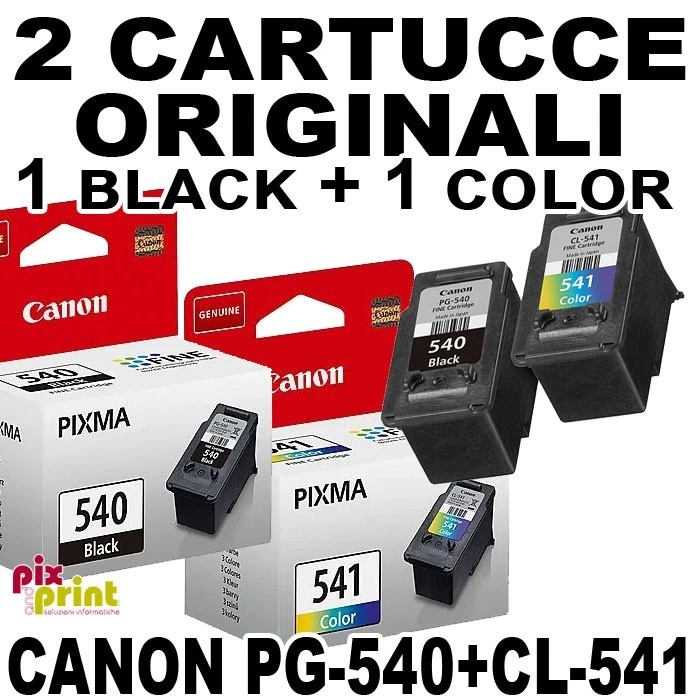 XXL Set Cartucce Compatibili PG-540 XL E CL-541 XL Per Canon PIXMA TS5150, MG3650, Ecc.