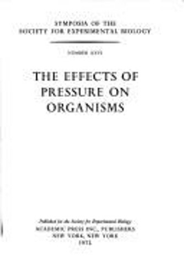 #ad #ad The Effects of pressure on organisms Symposia of the Society for $11.58