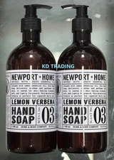(2-Pack) NEWPORT + HOME ~ LEMON VERBENA Essential Oil Cleansing HAND SOAP 636ml