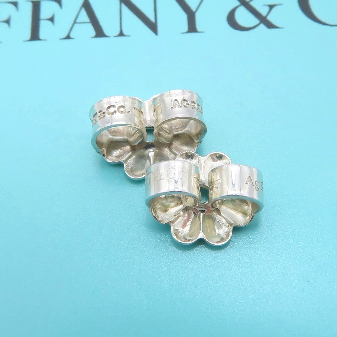 TIFFANY & Co. Return to Heart Stud Earrings Sterling Silver