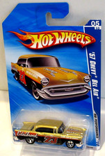 2010 Hot Wheels Edlebrock Performance 57 Chevy Bel Air Fuelie 283hp Mint 