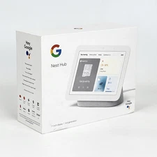 Google - Nest Hub - 7" Smart Display - 2nd Gen - Chalk - GA01331-US - Open Box
