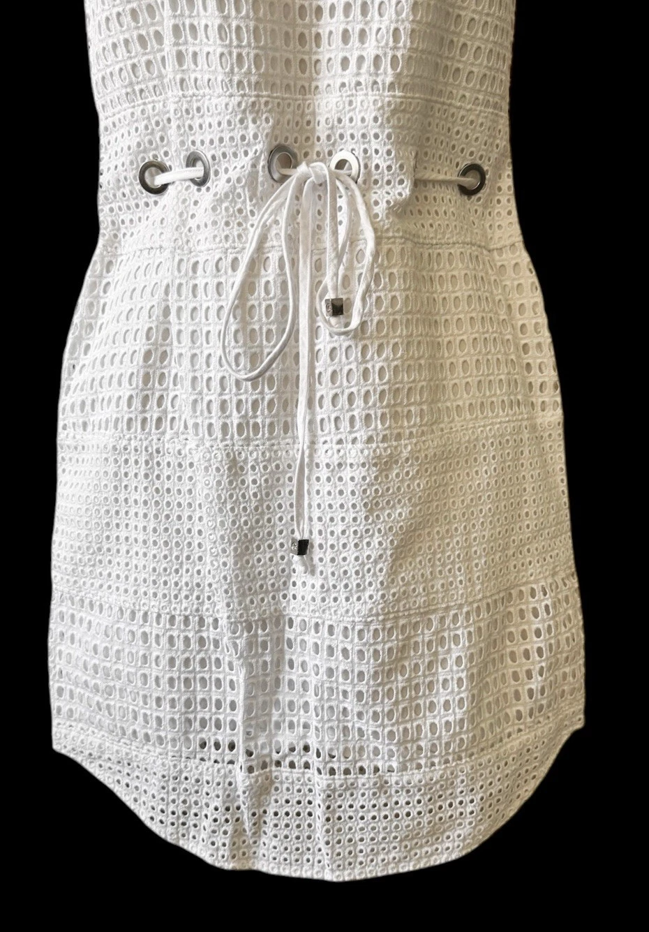 Abito Michael Kors occhiello coulisse pannello manica corta estivo Vacay Resort XXS