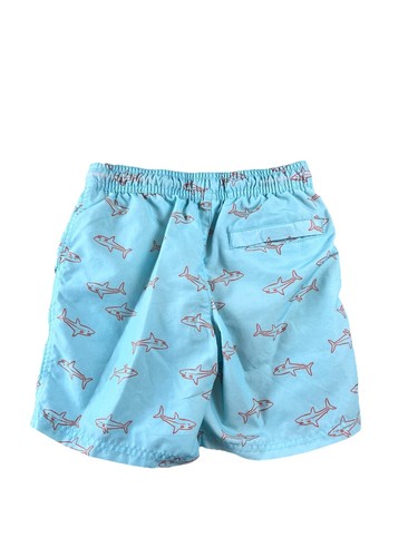 Boys' Sharks Printed Swim Trunks - Cat & Jack M (8) Blue - Picture 2 of 4