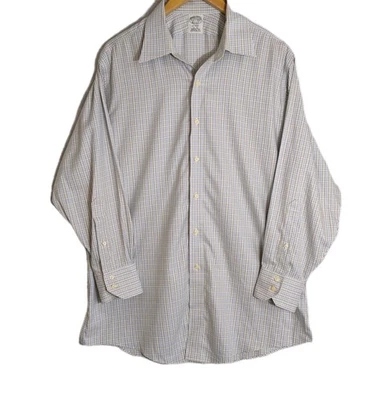 Brooks Brothers Regent Shirt Mens 16.5 XXL Non Iron Check Button Up Long Sleeve - Image 1 of 4