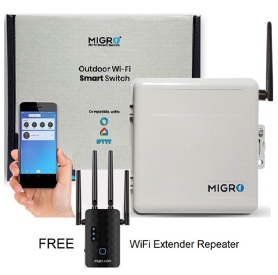 WiFi 4Channel Timer, Pool Pump, Lights, Heater, Control 220V Relay FREE Repeater