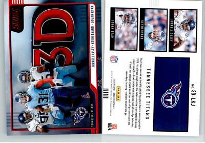 Jurrell Casey Kevin Byard Logan Ryan 2020 Score 3D Red 3D-LKJ Titans