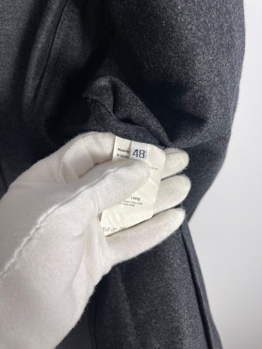 Pal Zileri Lab Herren Smoking Blazer Grau Wollsakko Gr. 48 Made in Italy - Bild 9 von 10