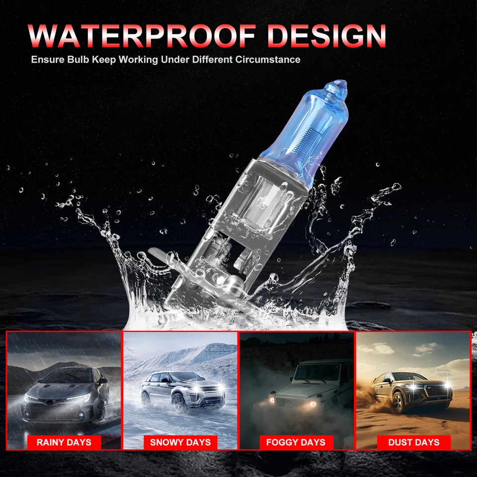 For Hyundai XG350 2002-2005 Halogen Headlight Hi Low Beam Fog Light Bulb Kit 6Pc - Image 2 of 4