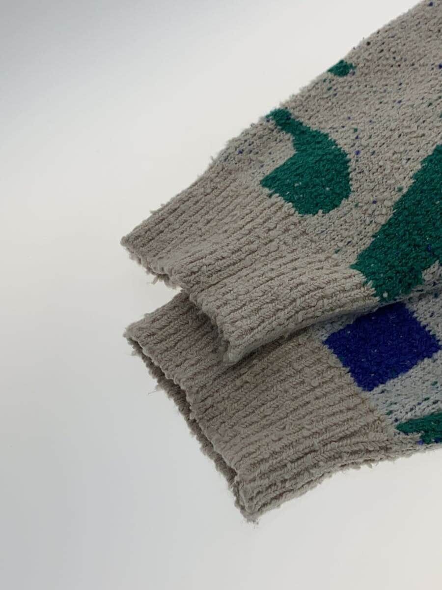 KHOKI knit sweater 24AW intarsia-knit jumper (thick 1 cotton KHOKI knit sweater 24AW intarsia-knit jumper (thick 1 cotton