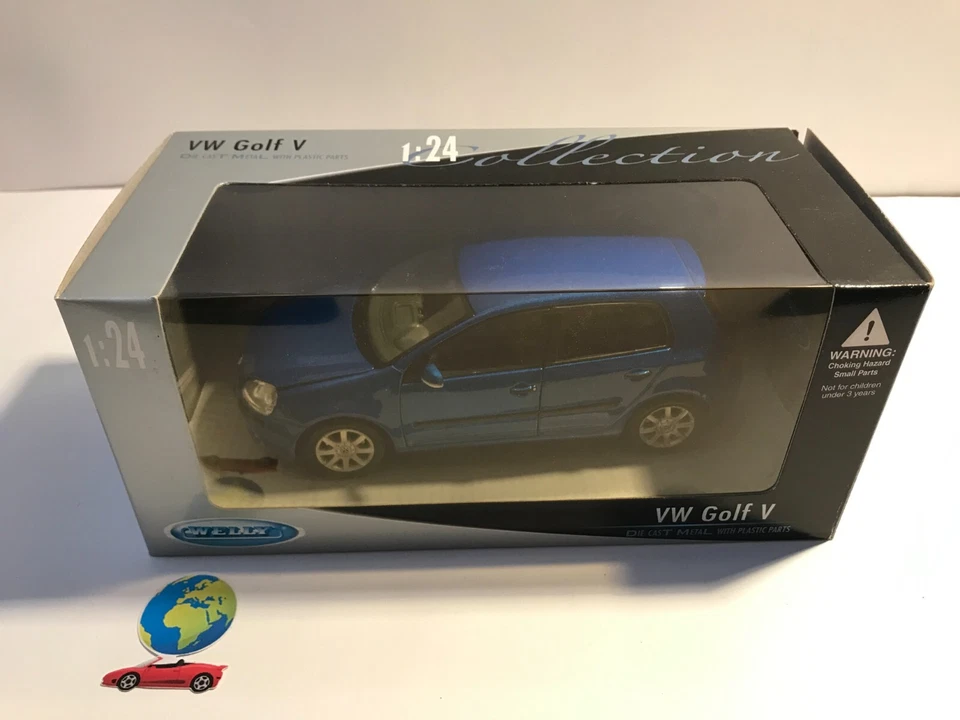 Welly VW Golf V ,modello in scala 1:24 - 1:25, (1284) , vintage - Immagine 3 di 4