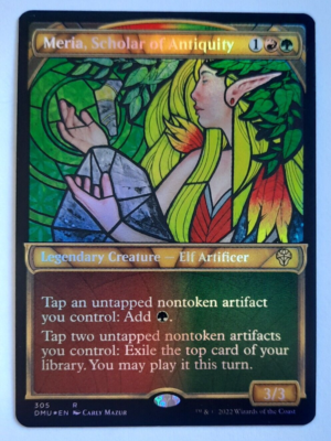 Meria, Scholar of Antiquity (foil) (showcase)