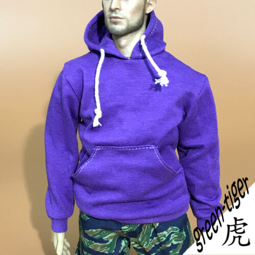 A803 Pur 1:6 Scale ace action figure parts purple hoody hoodie Street style - Picture 1 of 2