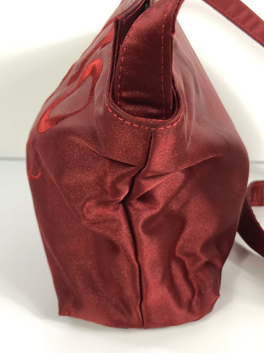 Vtg Gianni Versace 90s Red Embroidered Logo Bag | eBay