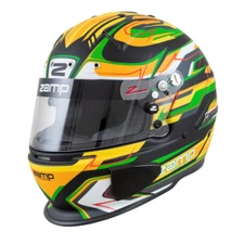 FIA Zamp Helmet R70E Green/Black Crash Helmet FIA 8859-2015 Motorsport Racing