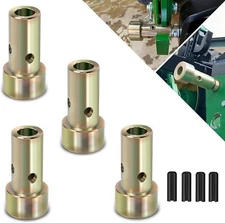 2 Pair of Cat 1 Quick Hitch Adapter Bushings Set for Category 1 3-Point Tractors