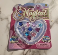Ja-Ru Inc Magical Treasures 10 Pack Of Rings 4+ #2424 New In Box