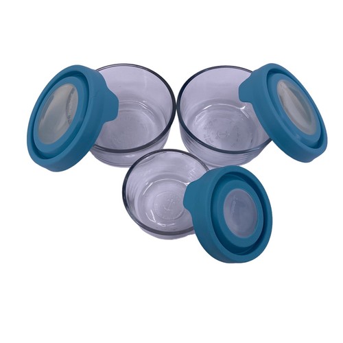 Anchor Hocking Round Glass Food Storage Containers w/Lids 1 - 1 Cup, 2 -2 Cup - Picture 7 of 20