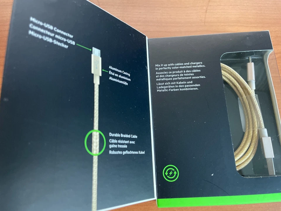 [BELKIN] MIXIT Metallic Micro-USB to USB ChargeSync Cable,F2CU021bt04 - Gold - Image 3 of 4